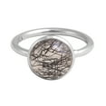thumbnail image 1 of Earth Gems Jewelry Tourmaline Quartz Ring Sterling Silver Ring Silver Handmade Ring for Women, 1 of 5