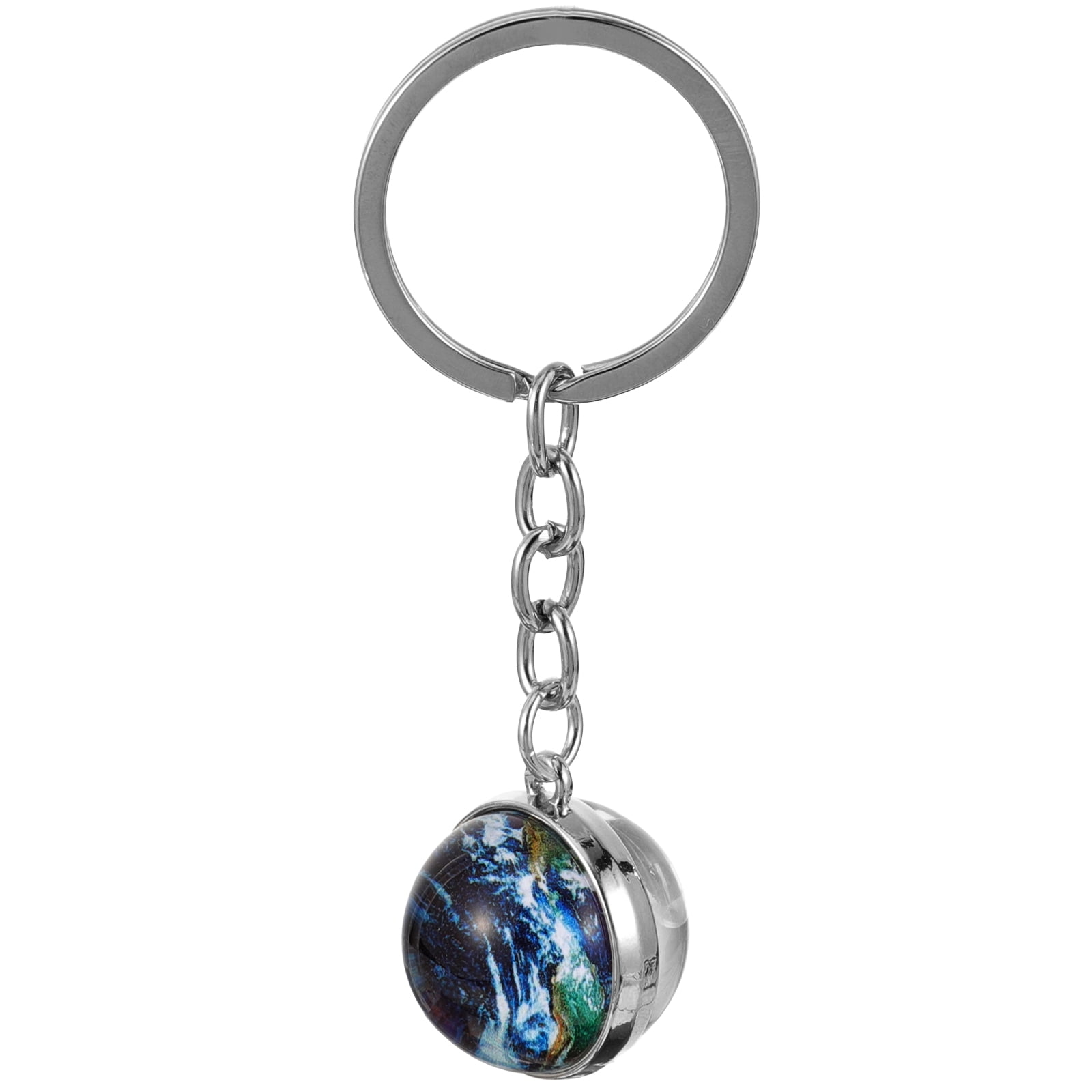 Earth Globe Keychain Backpack Hanging Key Ring Purse Key Chain Bag