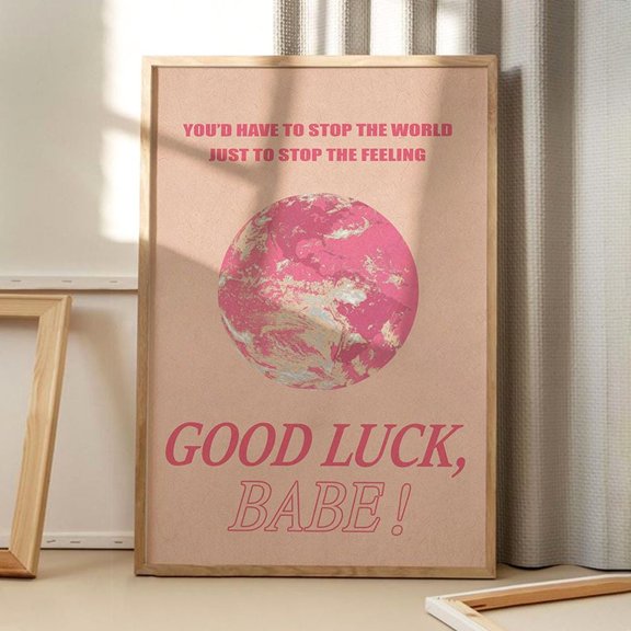 Earth Good Luck Quote Poster , Poster Print Only