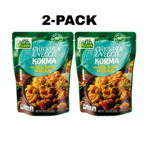 Earth Grown Chickpea and Korma, 10.5 oz,2-Pack