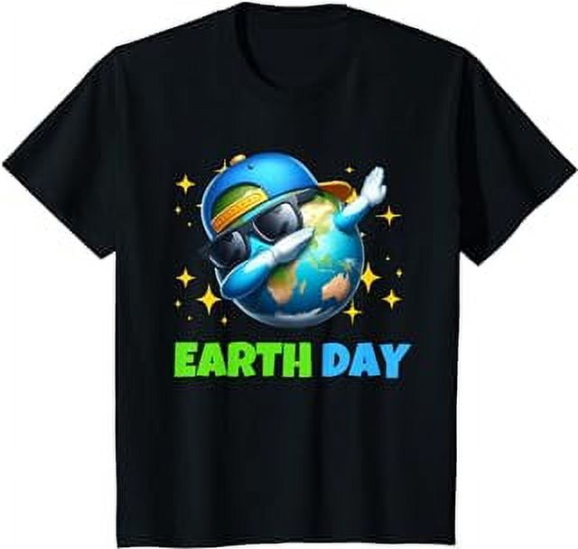 Earth Happy Day 2024 Funny Earth Day Kids Toddler Boys Dab T-Shirt ...