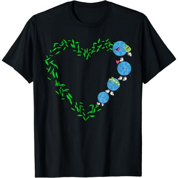 Earth Heart Earth Day 54th Anniversary Earth Day Girl Kid T-Shirt