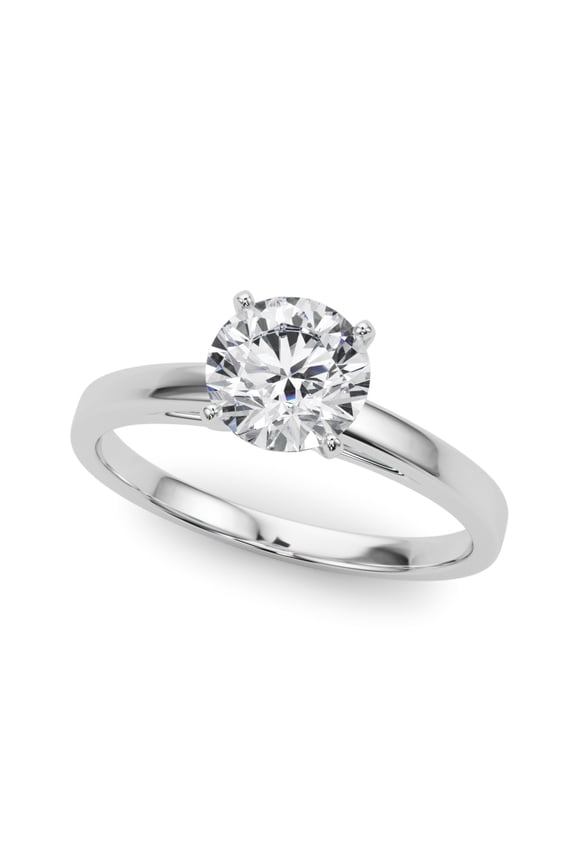 2.02 Ct Round Cut Lab Created Diamond Ring for Women's - Stunning 14K White Gold Plated Engagement Ring - Perfect Proposal Ring for Her - Ideal Gift for Birthdays or Anniversary
