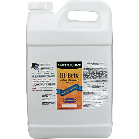 Earth Juice Hi-Brix Molasses Liquid Plant Food, 0-0-1 Fertilizer, 2.5 Gallon
