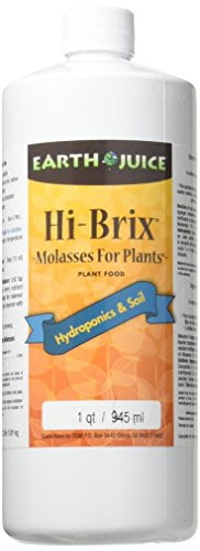Earth Juice Hi-Brix Molasses Nutrient Plant Food, 0-0-1 Fertilizer, 1 qt.