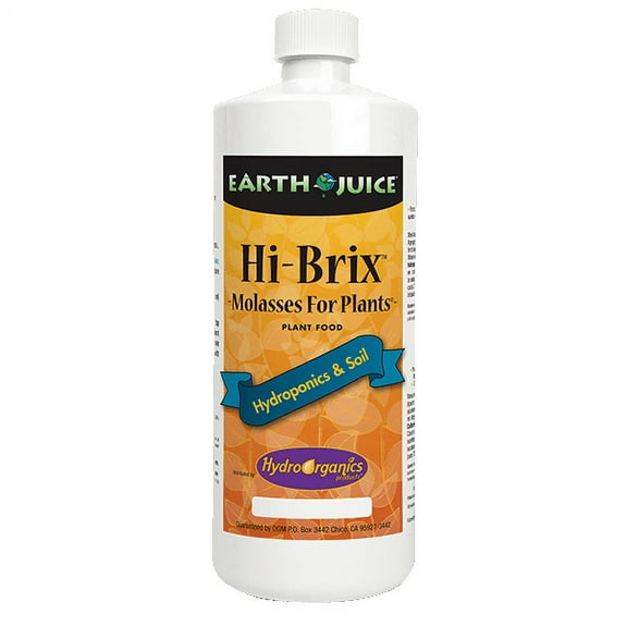 Earth Juice Hi-Brix Molasses Nutrient Plant Food, 0-0-1 Fertilizer, 1 qt.