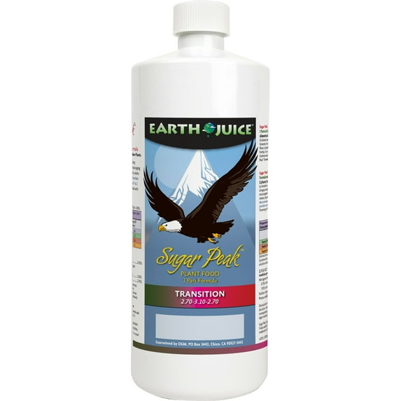 Earth Juice Sugar Peak Transition Plant Food, 2.70-3.10-2.70 Fertilizer, 32 oz.
