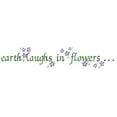 thumbnail image 1 of Earth Laughs Wall Stencil Saying SKU #2361 by Designer Stencils, 1 of 1