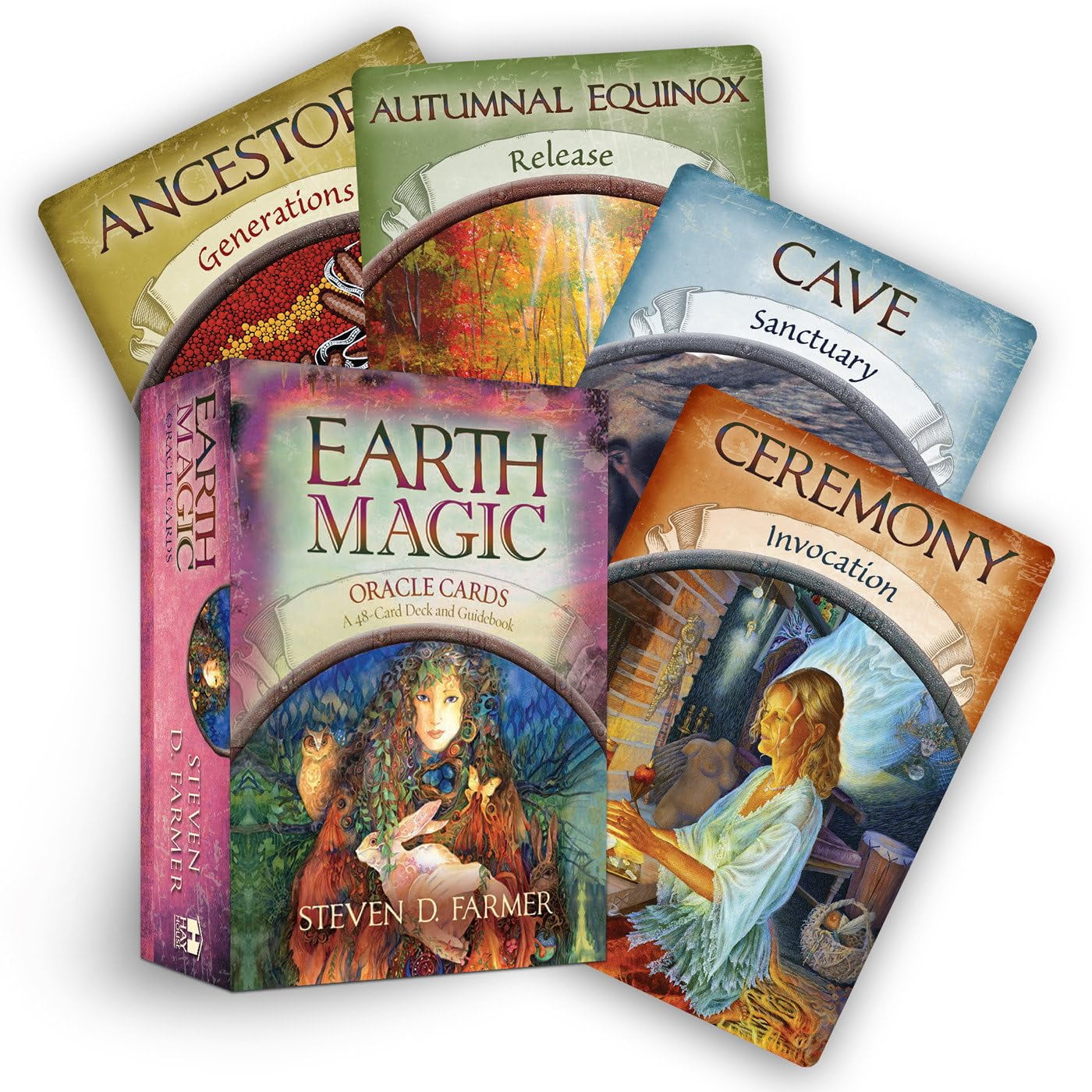 DR. STEVEN FARMER Earth Magic Oracle Cards: A 48-Card Deck and Guidebook (Other)
