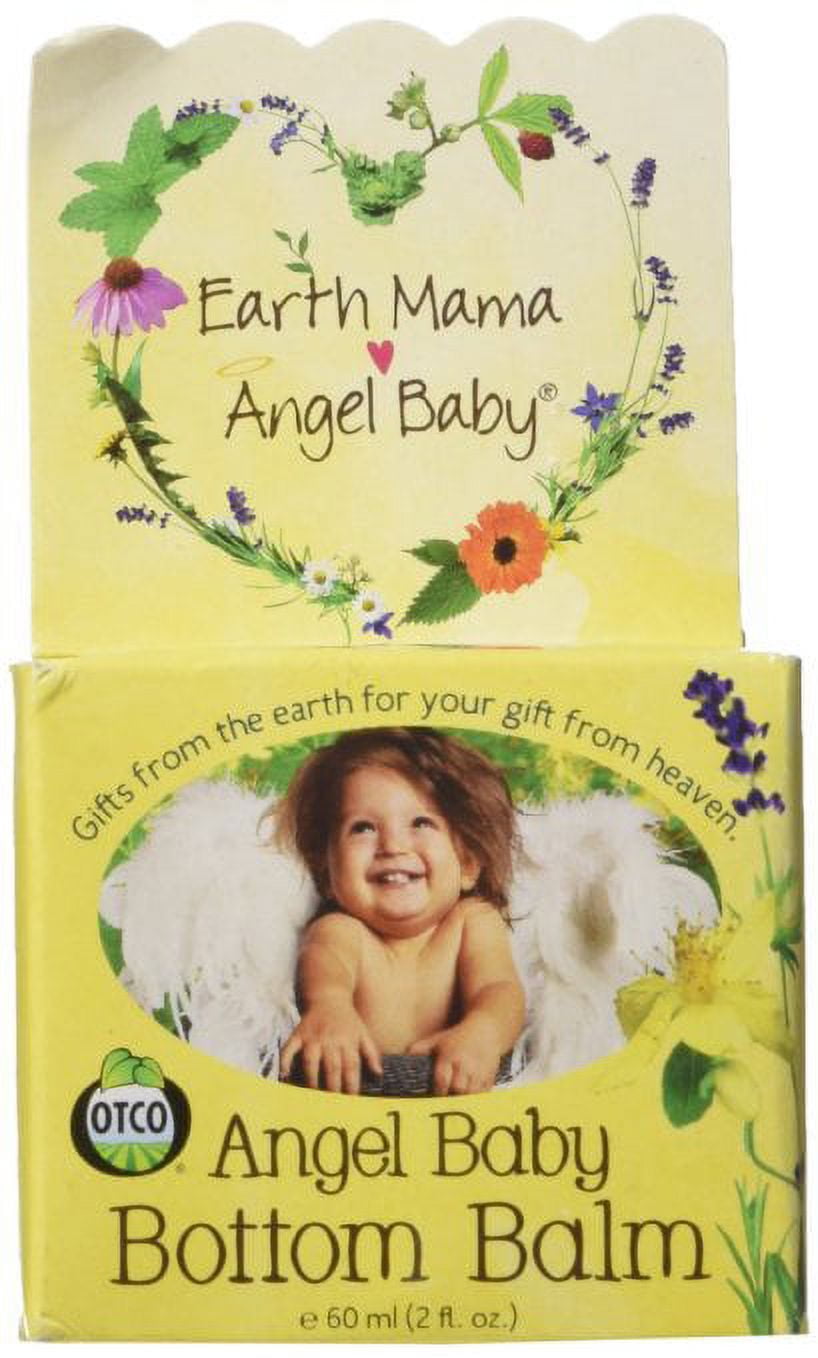 Earth Mama Angel Baby Bottom Balm Natural Diaper Cream Made with Organic Calendula to Soothe and M