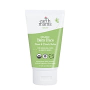 Earth Mama Organic Baby Face Nose & Cheek Balm, Baby Face Lotion for Dry Skin, 2 fl oz