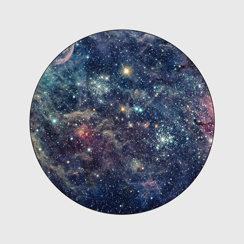 Earth Moon Ocean Round Mats Home r Living Room Desk Rugs Kids Bedroom r ...