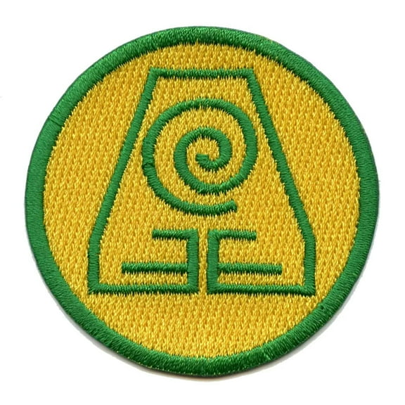 Earth Nation Symbol Round Embroidered Iron On Patch