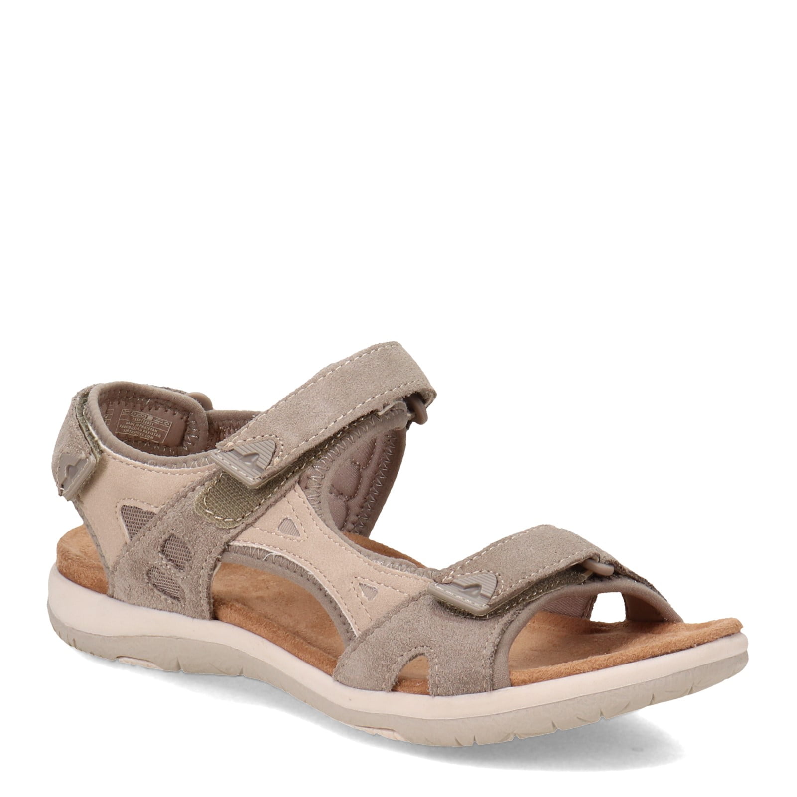 Earth Origins Women S Skylar Sandal I Slip Resistant Suede Sandals For Everyday Granite 65 7405