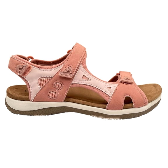 Earth Origins Womens Skylar Sport Comfort Sandal Size 8 Light Pink Adjustable