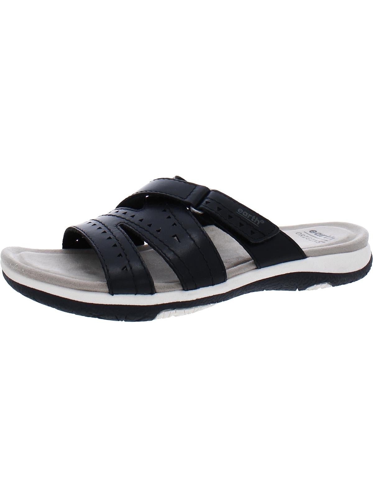 Earth Origins Womens Suella Slip On Padded Insole Slide Sandals