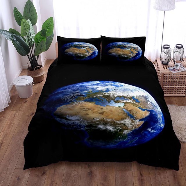 Earth Duvet Cover Set King Double Full Twin Single Size Bed