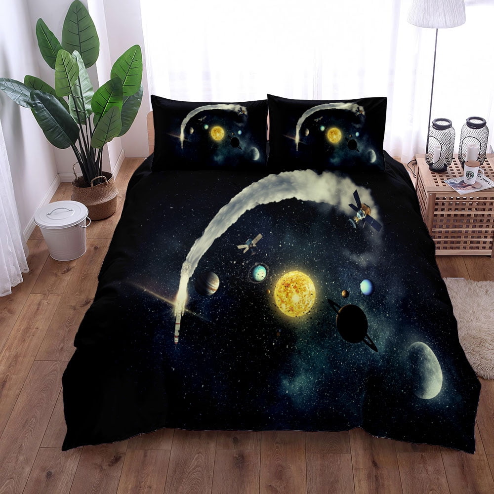 Earth Planet Duvet Cover Set King Double Full Twin Single Size Bed ...