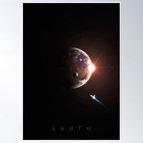 Earth Poster Wall Art, Modern Wall Decor, 12x18 UNFRAMED