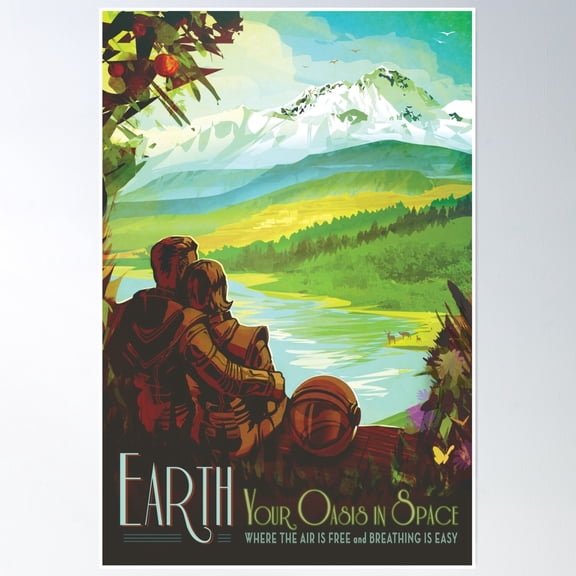 Earth Poster Wall Art, Modern Wall Decor, 8x12 UNFRAMED