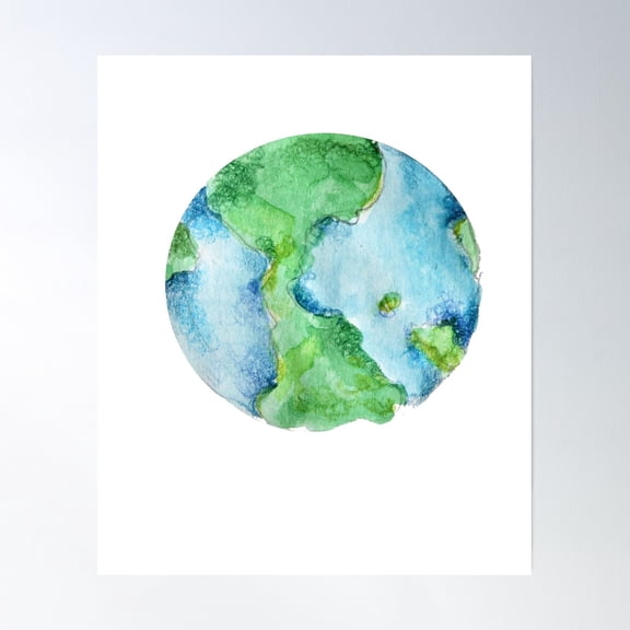 Earth Poster Wall Art, Modern Wall Decor, 8x12 UNFRAMED