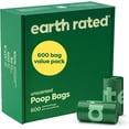 thumbnail image 1 of Earth Rated Dog Poop Bags Value Pack, Leak-Proof and Extra-Thick Pet Waste Bag for Big and Small Dogs, Refill Rolls, Unscented, 600 Count, 1 of 4
