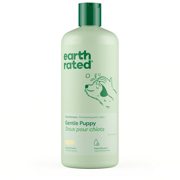 Earth Rated Gentle Puppy Shampoo, Gentle and Hypoallergenic, Sweet Almond Scent, 16 oz.