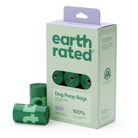 Earth Rated Leak-Proof Dog Poop Bags, Lavender, 300 Count, 15 Refill Rolls