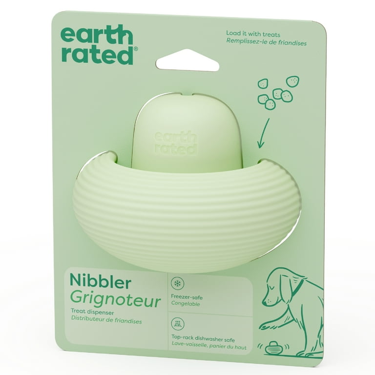 Earth Rated Nibbler Dog Toy, Treat Dispensing Enrichment Toy for