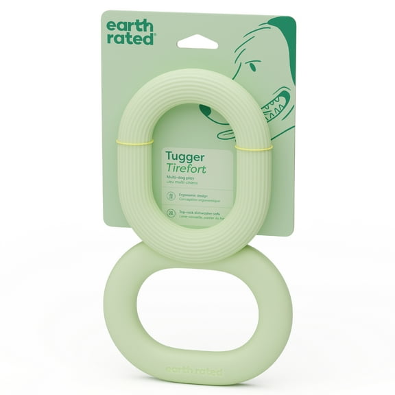 Earth Rated Tugger Dog Toy, Tug of War, Interactive Pull Toy for Dogs