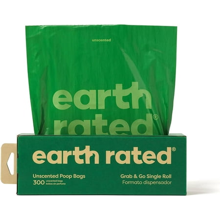 Earth Rated Unscented Bags on a Large Single Roll, 300 Count
