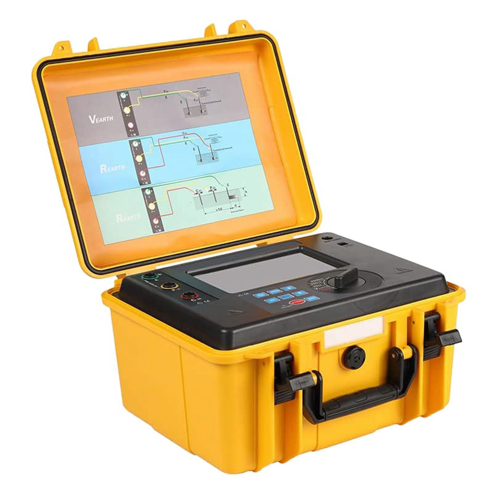 Earth Resistance Tester Digital Ground Resistance Meter ThreeWire Two