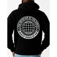 thumbnail image 1 of Earth Rotation sweatshirt earth men polyester black Drawstring Comfortable Oversized Hooded Pullover Sweatshirt halloween cute cute Basic Unisex Shirt Printed tshirts, 1 of 7
