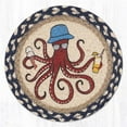 thumbnail image 1 of Earth Rug 80-830OG 10 x 10 in. MSPR-830 Octopus Garden Printed Braided Round Trivet, Multi Color, 1 of 1