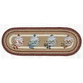 thumbnail image 1 of Earth Rug 68-390JJ 13 x 36 in. Jam Jars Braided Oval Table Runner, Multi Color, 1 of 1