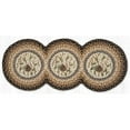 thumbnail image 1 of Earth Rug 95-783P 15 x 36 in. TCP-783 Pinecone Printed Braided Tri Circle Table Runner, Multi Color, 1 of 1