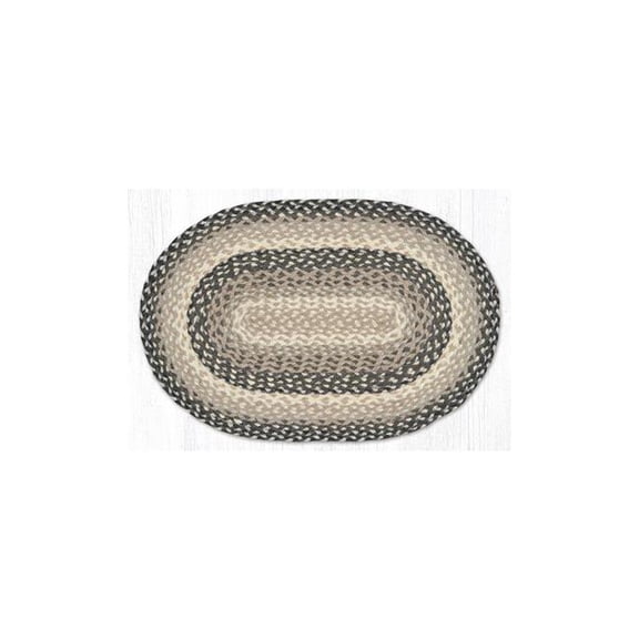Earth Rug 2 x 6 ft. RC-890 Gray, Sand & Ivory Oblong Braided Rug