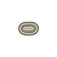 thumbnail image 1 of Earth Rug  2 x 8 ft. C-890 Gray, Sand & Ivory Oval Braided Rug, 1 of 1