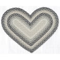 thumbnail image 1 of Earth Rug 10-890 20 x 30 in. Gray, Sand & Ivory Heart Braided Rug, 1 of 1