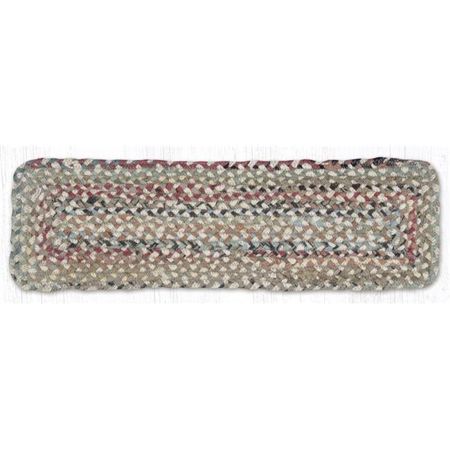 Earth Rug 39-999 27 x 8.25 in. C-999 Random Braided Rectangle Stair ...