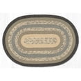 thumbnail image 1 of Earth Rug  3 x 5 ft. C-903 Charcoal, Gray & Ivory Oval Braided Rug, 1 of 1