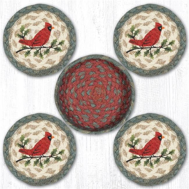 Earth Rug Holly Cardinal Coasters