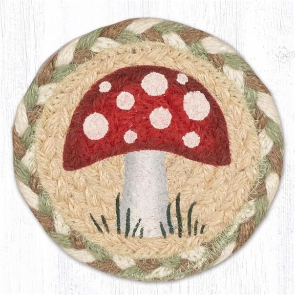 Earth Rug 31-IC660M 5 x 5 in. IC-660 Mushroom Printed Coaster