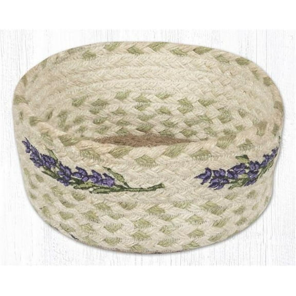 Earth Rug 36-CBP611L 8 x 3 in. CBP-611 Lavender Printed Round Casserole Baskets