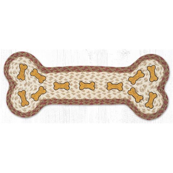 Earth Rug 63-PSM024DB 9 x 24 in. DBP-24 Dog Bones Shape Rug