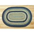 thumbnail image 1 of Earth Rugs 13-362 Oval Shaped Rug, Breezy Blue, Taupe and Ivory, 1 of 3