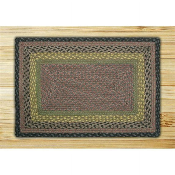 Earth Rugs 25-099 Brown-Black-Charcoal Rectangle Rug