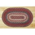 thumbnail image 1 of Earth Rugs 46-012 Burgundy Round Swatch, 1 of 1