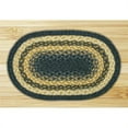 thumbnail image 1 of Earth Rugs 46-079 Lt. Blue-Dk. Blue-Mustard Round Swatch, 1 of 1