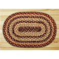 thumbnail image 1 of Earth Rugs 46-357 Burgundy-Gray-Creme Round Swatch, 1 of 1